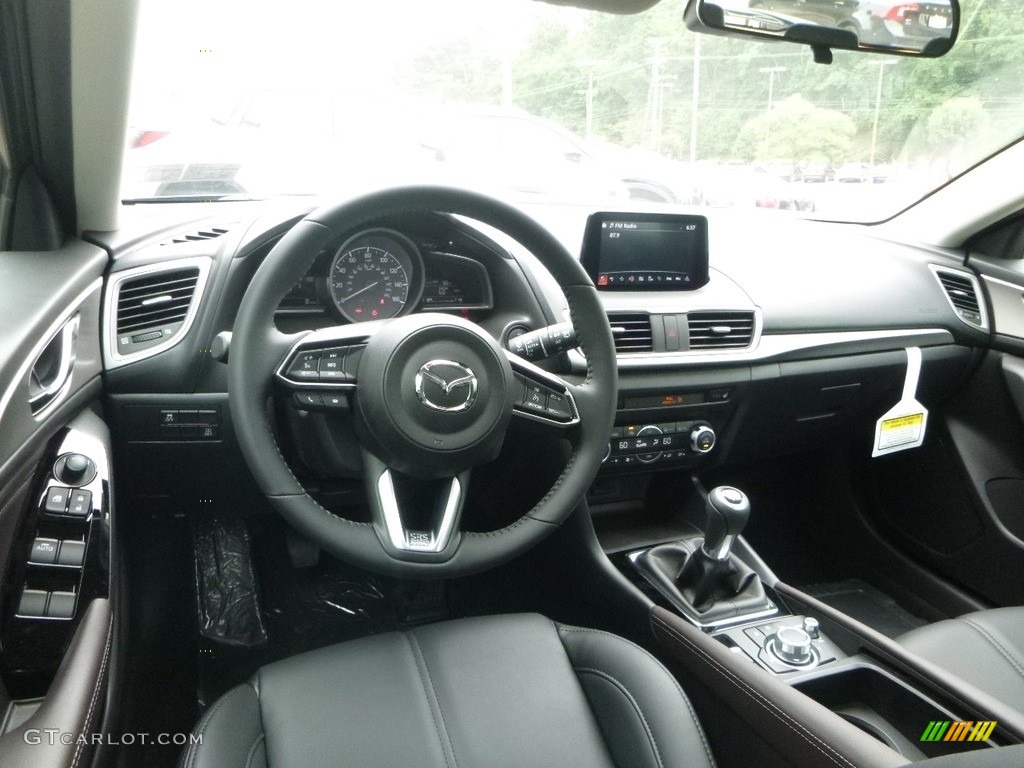 2017 Mazda MAZDA3 Touring 5 Door Black Dashboard Photo #121548783