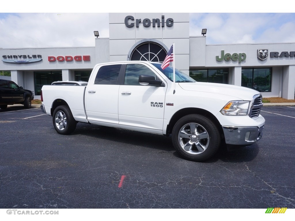 2017 1500 Big Horn Crew Cab - Bright White / Canyon Brown/Light Frost Beige photo #1