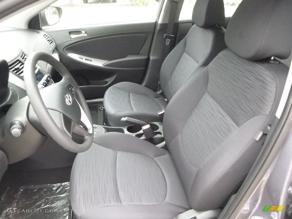 2017 Accent SE Hatchback - Triathlon Gray / Black photo #11
