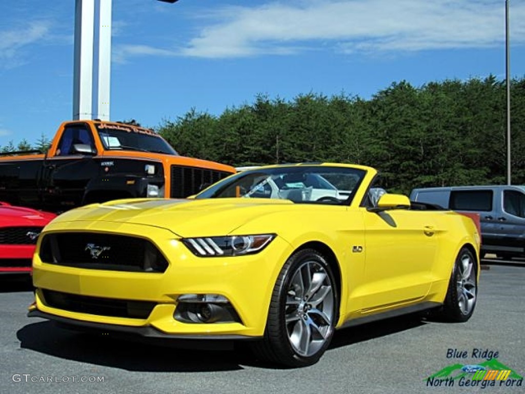 Triple Yellow Ford Mustang