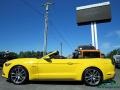 2017 Triple Yellow Ford Mustang GT Premium Convertible  photo #2