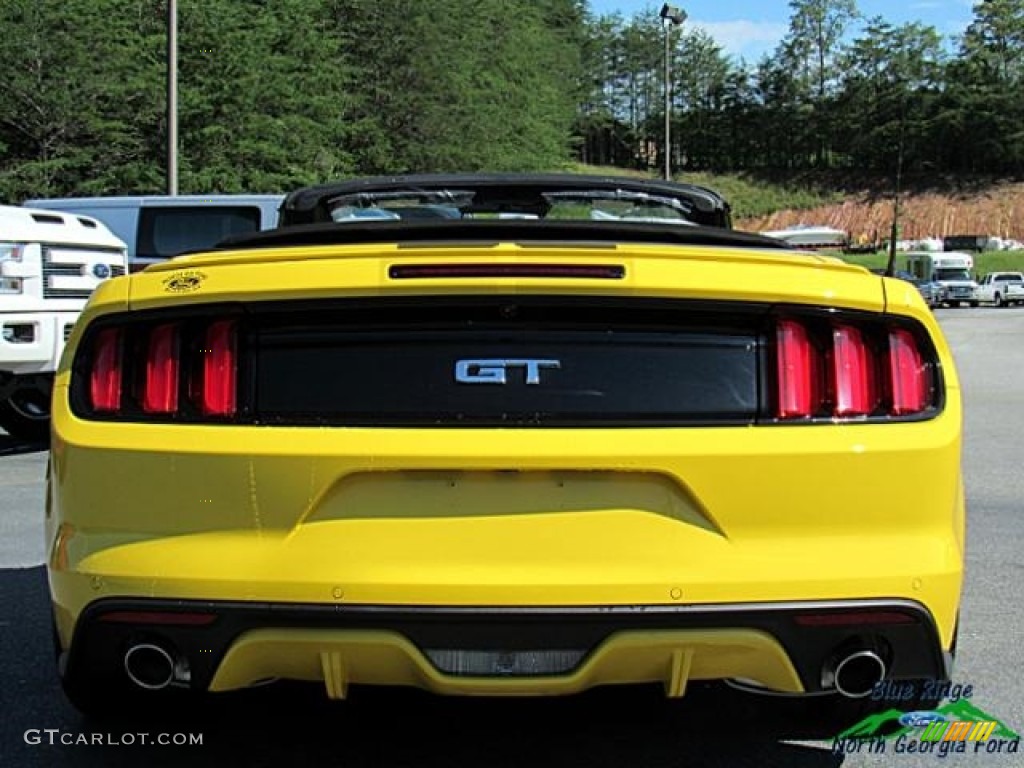 2017 Mustang GT Premium Convertible - Triple Yellow / Ebony photo #4