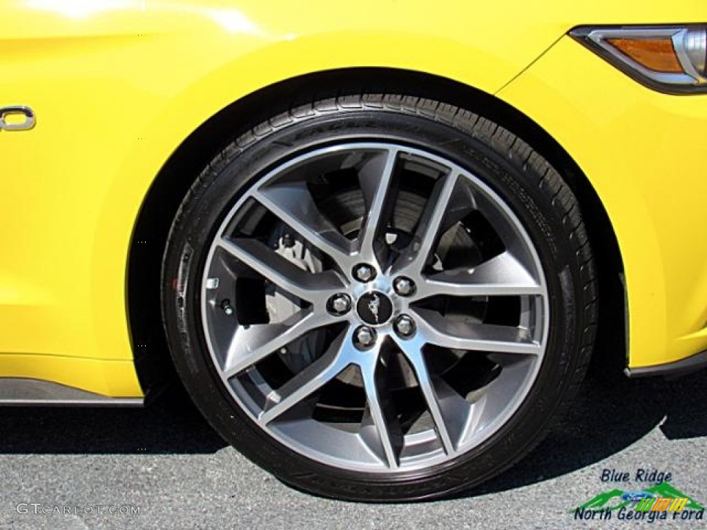 2017 Mustang GT Premium Convertible - Triple Yellow / Ebony photo #8