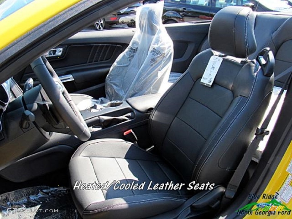 2017 Mustang GT Premium Convertible - Triple Yellow / Ebony photo #13