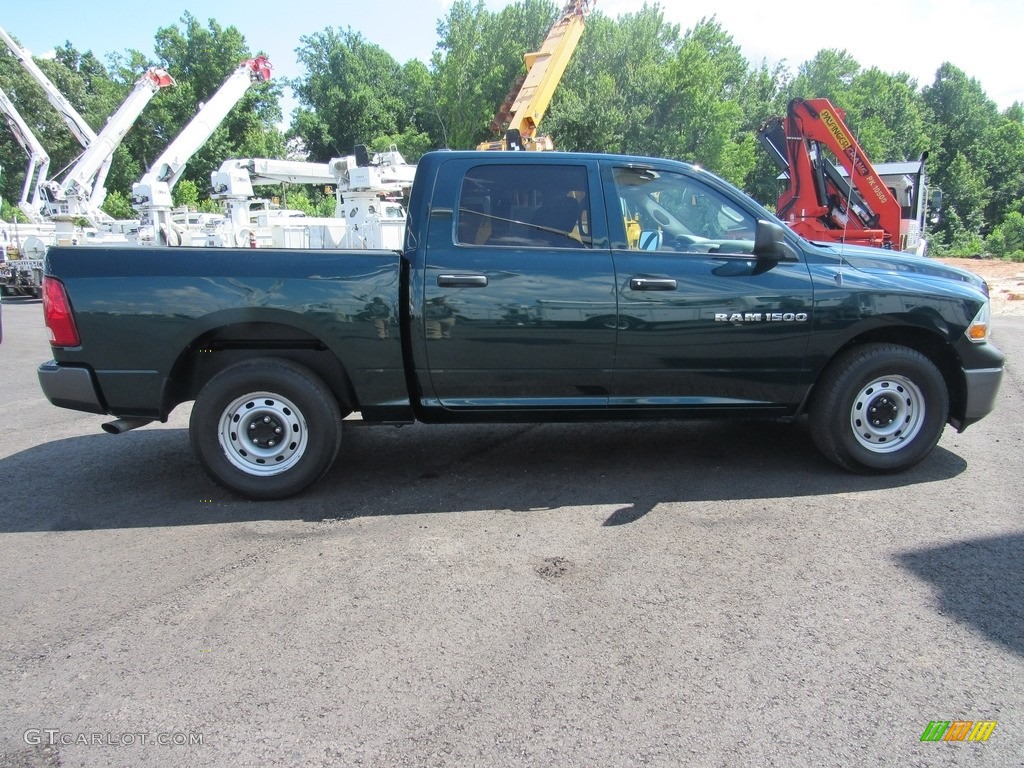 2011 Ram 1500 SLT Crew Cab 4x4 - Hunter Green Pearl / Dark Slate Gray/Medium Graystone photo #6