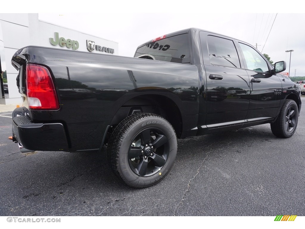 2017 1500 Express Crew Cab 4x4 - Brilliant Black Crystal Pearl / Black/Diesel Gray photo #7