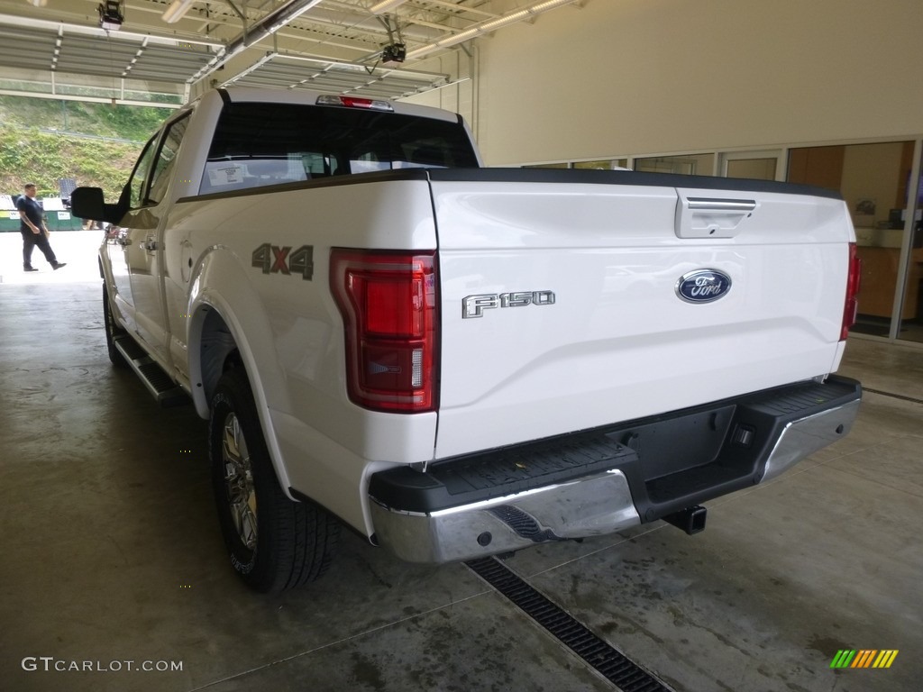 2017 F150 Lariat SuperCrew 4X4 - White Platinum / Black photo #3