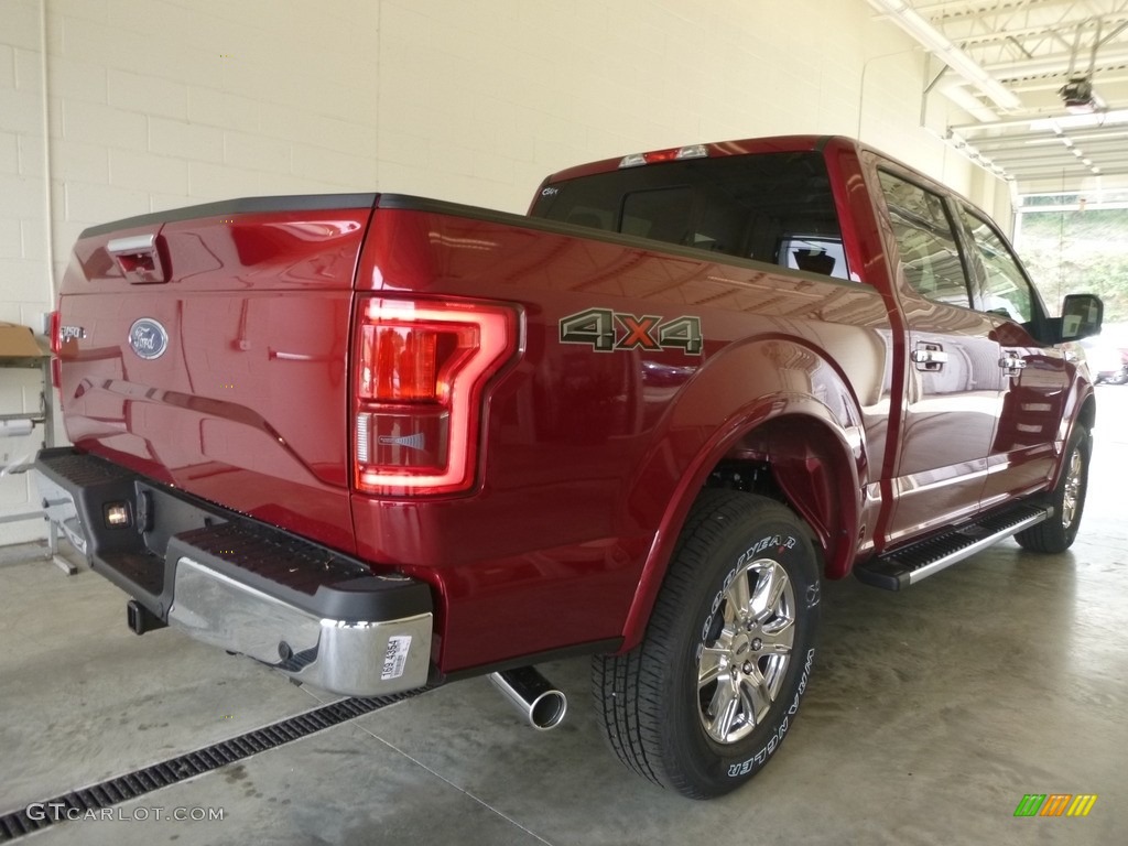 2017 F150 Lariat SuperCrew 4X4 - Ruby Red / Black photo #2