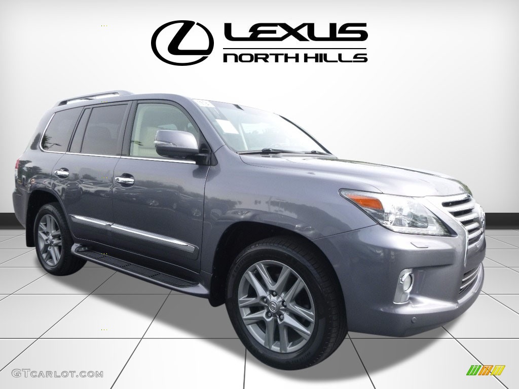 2013 LX 570 - Nebula Gray Pearl / Parchment/Mahogany Accents photo #1
