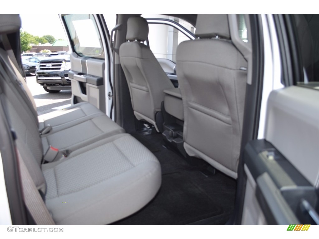 2015 F150 XLT SuperCrew - White Platinum Tricoat / Medium Earth Gray photo #14