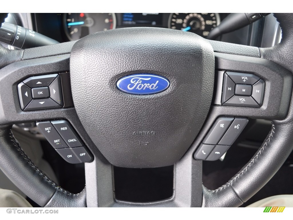 2015 F150 XLT SuperCrew - White Platinum Tricoat / Medium Earth Gray photo #21