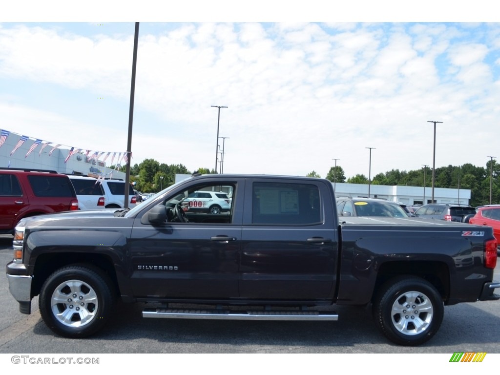 2014 Silverado 1500 LT Crew Cab 4x4 - Tungsten Metallic / Cocoa/Dune photo #5