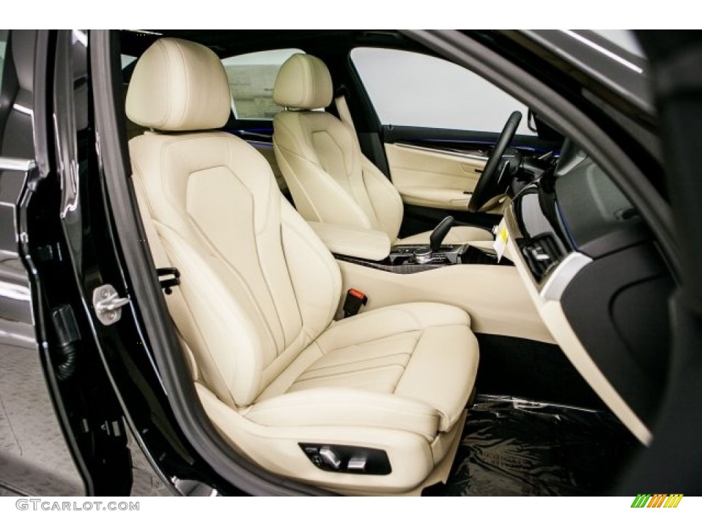 Canberra Beige/Black Interior 2018 BMW 5 Series 530e iPerfomance Sedan Photo #121563240