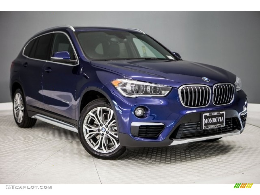 2017 X1 sDrive28i - Mediterranean Blue Metallic / Black photo #12