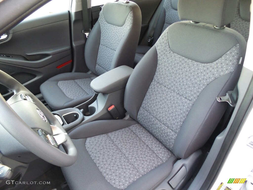Charcoal Black Interior 2017 Hyundai Ioniq Hybrid Blue Photo #121565405