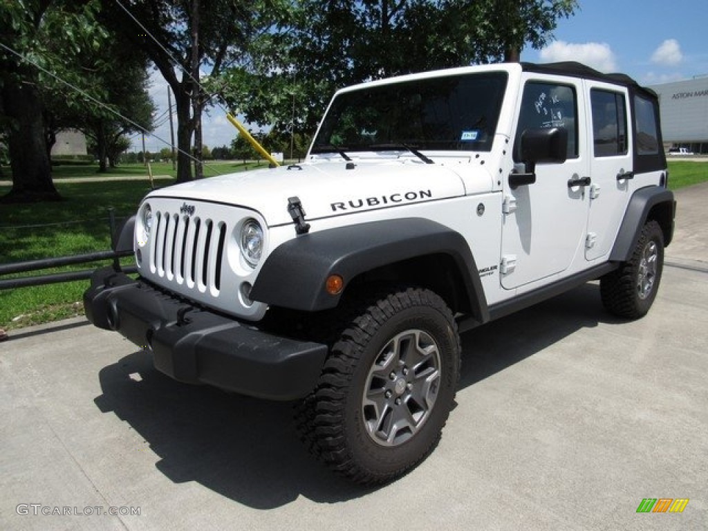 2017 Wrangler Unlimited Rubicon 4x4 - Bright White / Black/Dark Saddle photo #10