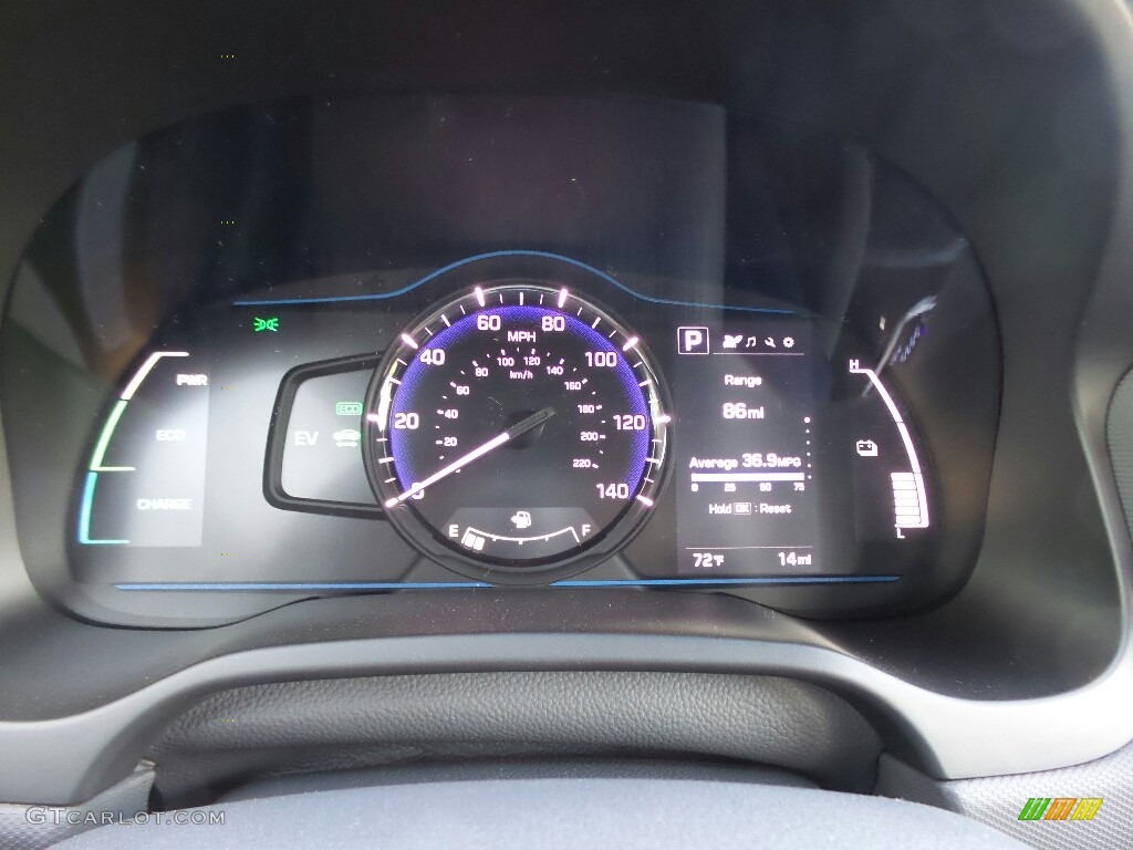 2017 Hyundai Ioniq Hybrid Blue Gauges Photo #121565583