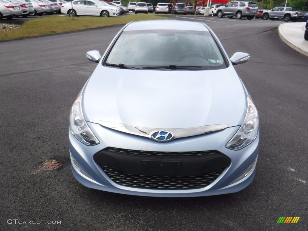2011 Sonata Hybrid - Blue Sky Metallic / Gray photo #4
