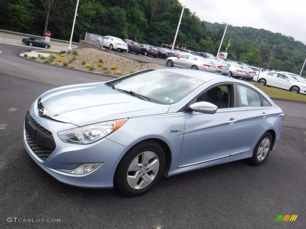 2011 Sonata Hybrid - Blue Sky Metallic / Gray photo #5