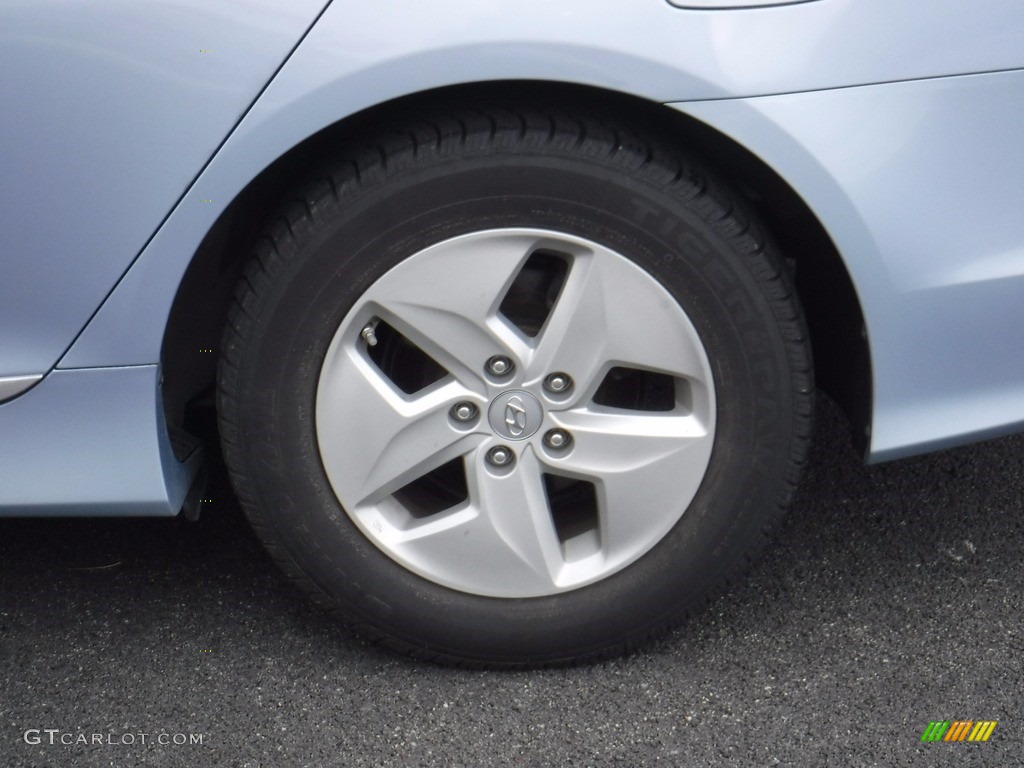 2011 Sonata Hybrid - Blue Sky Metallic / Gray photo #7
