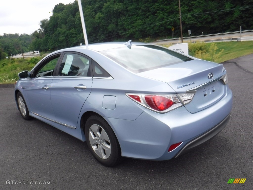 2011 Sonata Hybrid - Blue Sky Metallic / Gray photo #8