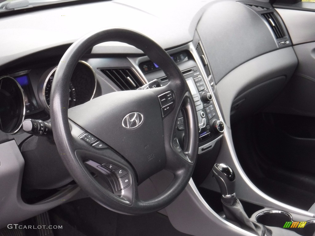 2011 Sonata Hybrid - Blue Sky Metallic / Gray photo #12