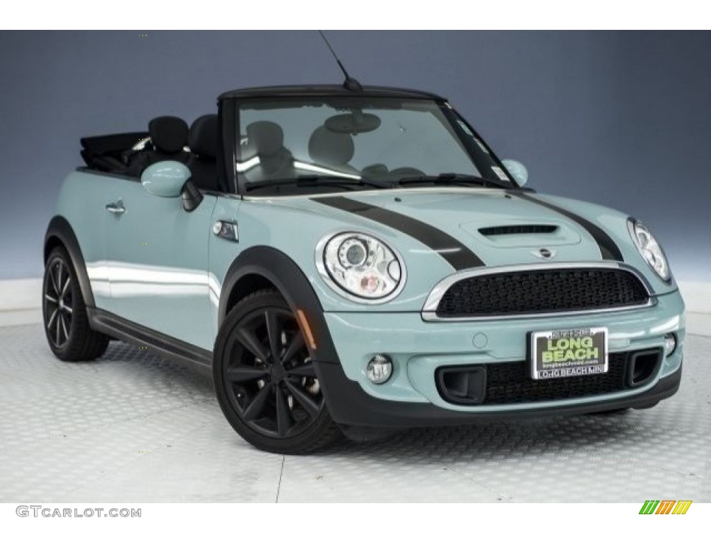 2014 Cooper S Convertible - Eclipse Gray Metallic / Carbon Black photo #12