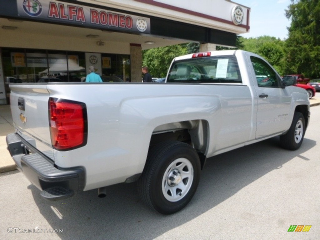 2014 Silverado 1500 WT Regular Cab - Silver Ice Metallic / Jet Black/Dark Ash photo #2