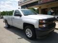 2014 Silver Ice Metallic Chevrolet Silverado 1500 WT Regular Cab  photo #3