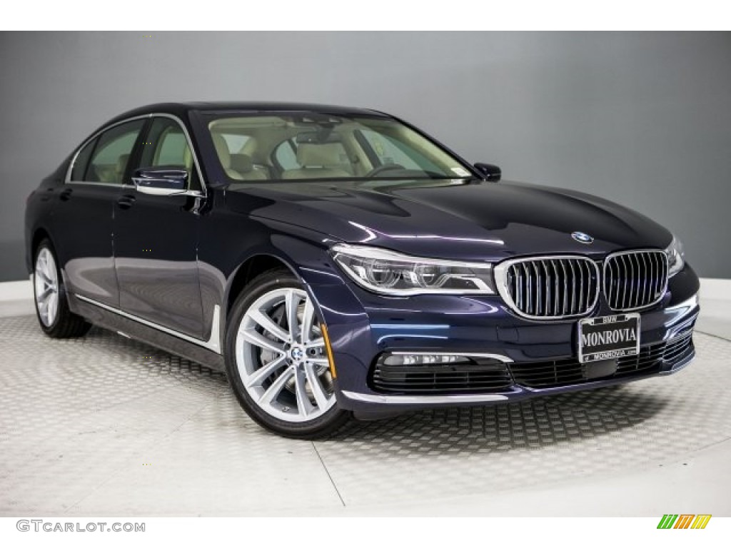 Imperial Blue Metallic 2018 BMW 7 Series 750i Sedan Exterior Photo #121576089