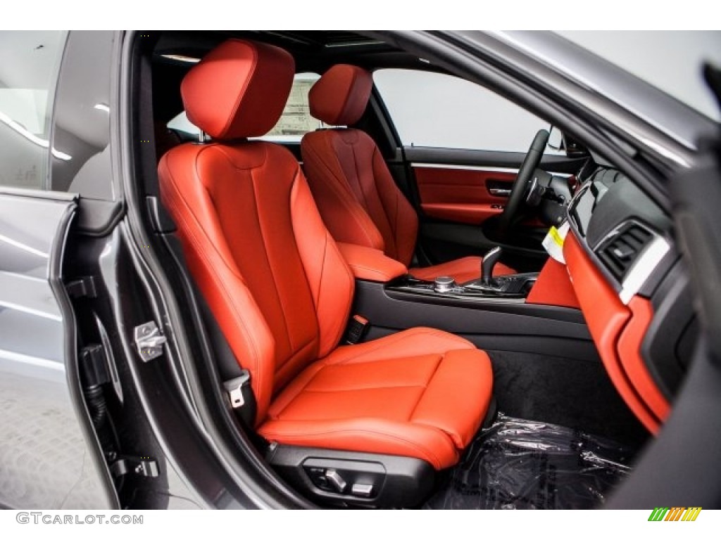 Coral Red Interior 2018 BMW 4 Series 440i Gran Coupe Photo #121576638