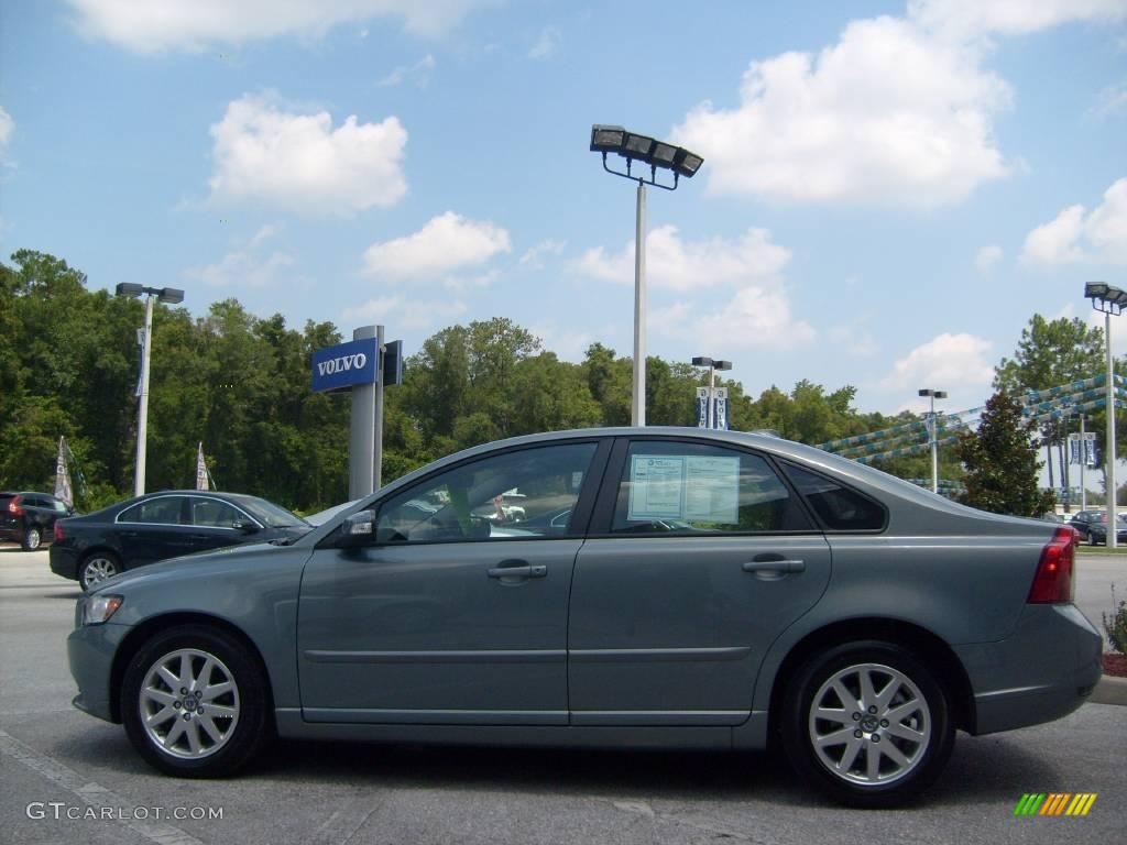 2008 S40 2.4i - Chameleon Blue Metallic / Off-Black photo #6