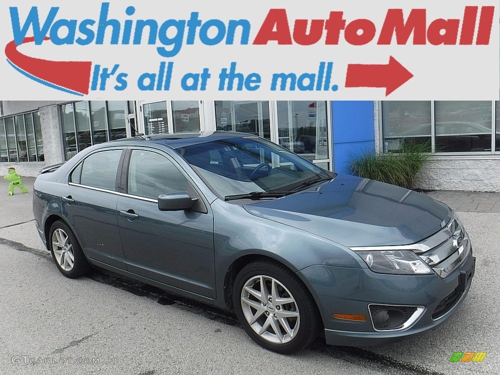 2012 Fusion SEL - Steel Blue Metallic / Charcoal Black photo #1