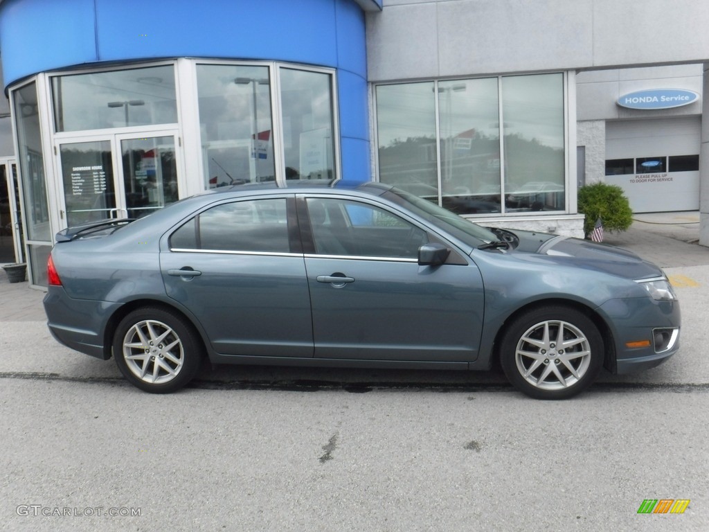 2012 Fusion SEL - Steel Blue Metallic / Charcoal Black photo #2