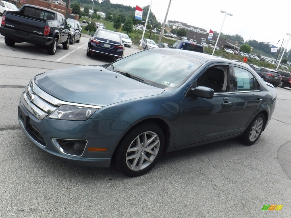 2012 Fusion SEL - Steel Blue Metallic / Charcoal Black photo #7