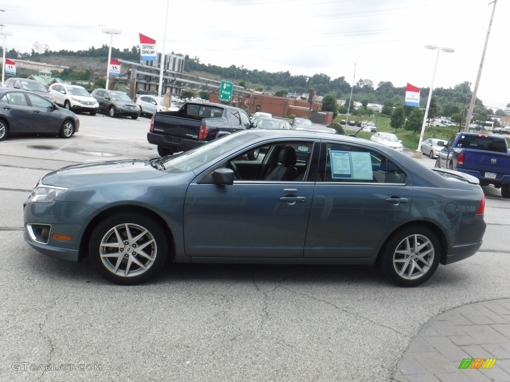 2012 Fusion SEL - Steel Blue Metallic / Charcoal Black photo #8