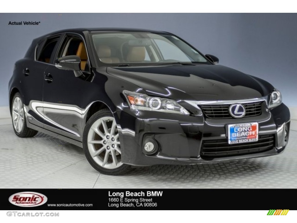 2013 CT 200h Hybrid - Obsidian Black / Caramel photo #1