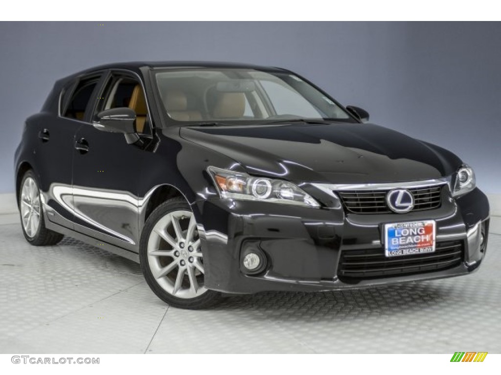 2013 CT 200h Hybrid - Obsidian Black / Caramel photo #12