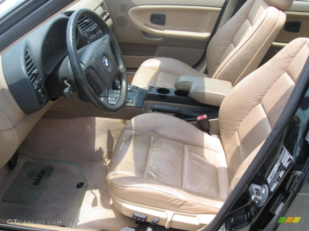 1995 3 Series 325i Sedan - Cosmos Black Metallic / Beige photo #13