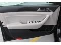 Gray 2018 Hyundai Sonata Limited Door Panel