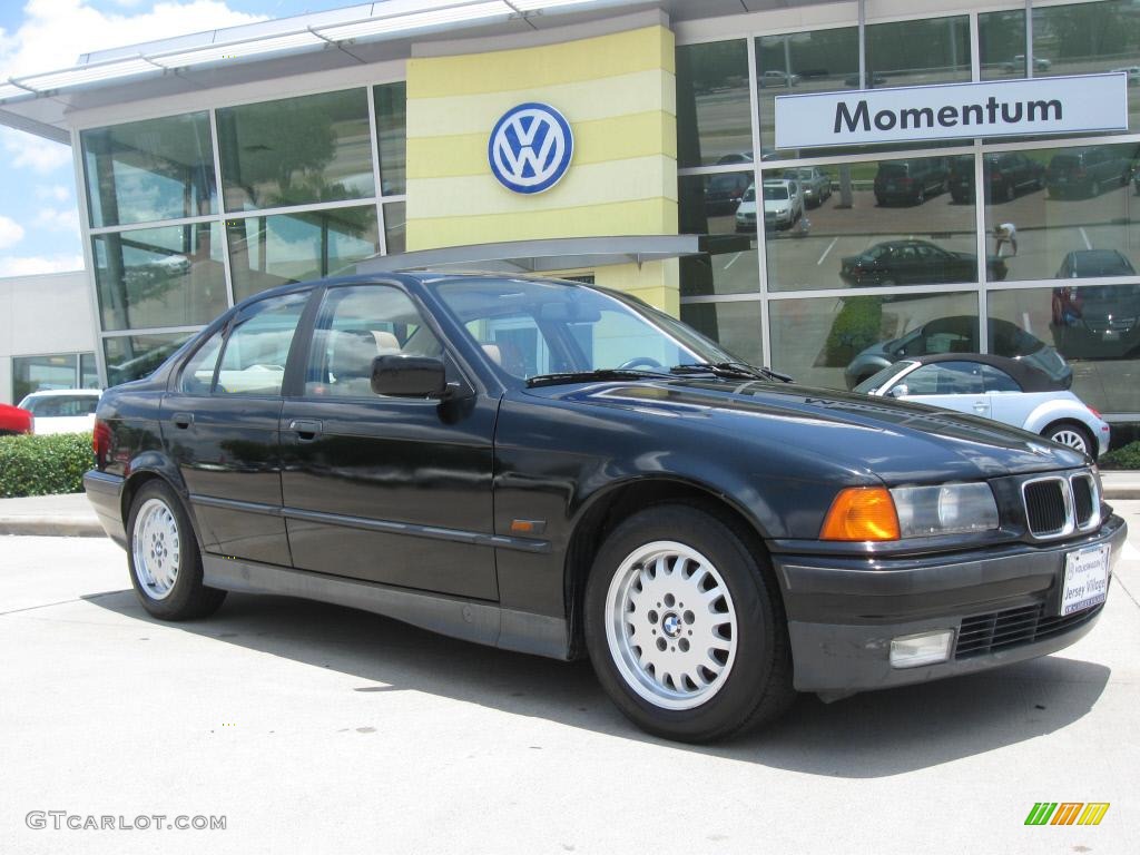 1995 3 Series 325i Sedan - Cosmos Black Metallic / Beige photo #21