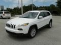 2017 Bright White Jeep Cherokee Latitude  photo #1