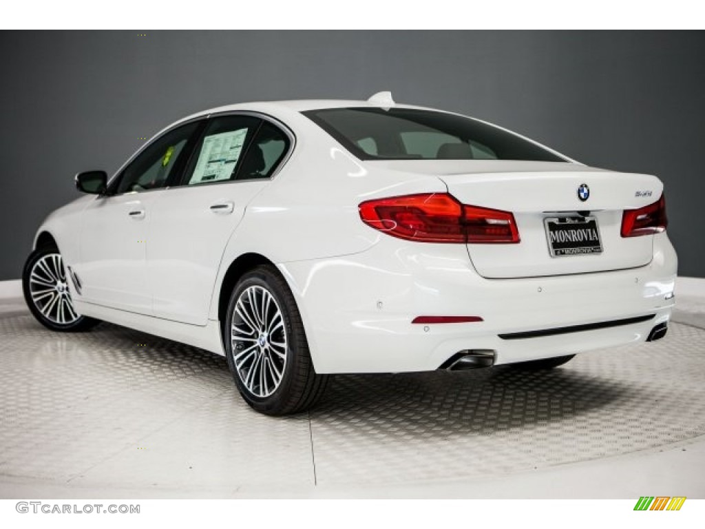 2017 5 Series 540i Sedan - Mineral White Metallic / Black photo #3