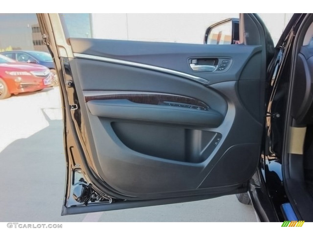 2017 Acura MDX Standard MDX Model Ebony Door Panel Photo #121588068