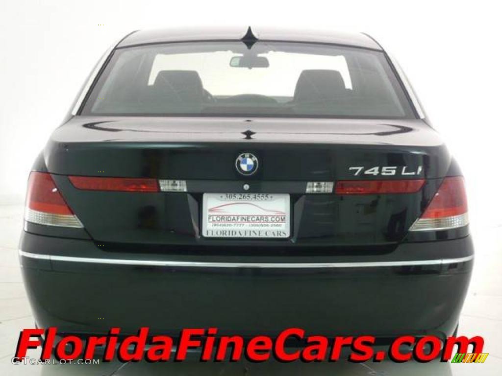 2004 7 Series 745Li Sedan - Jet Black / Black/Black photo #6