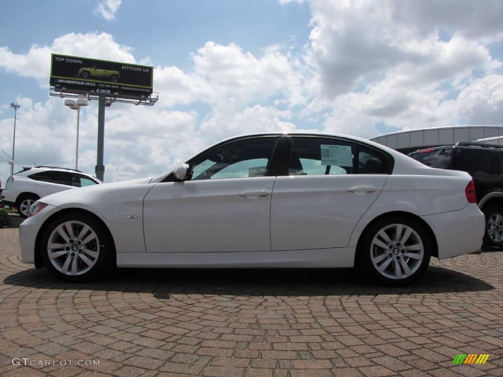 2008 3 Series 328i Sedan - Alpine White / Black photo #2