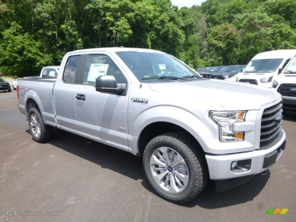 2017 F150 XL SuperCab 4x4 - Ingot Silver / Black photo #4