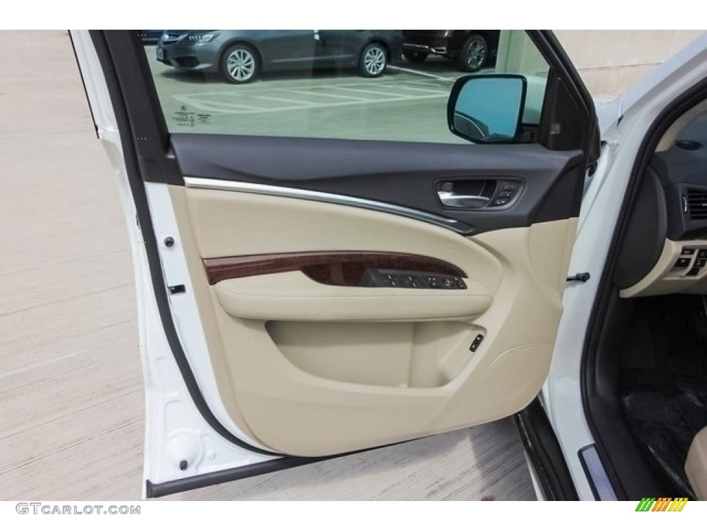 2017 Acura MDX Standard MDX Model Parchment Door Panel Photo #121590987