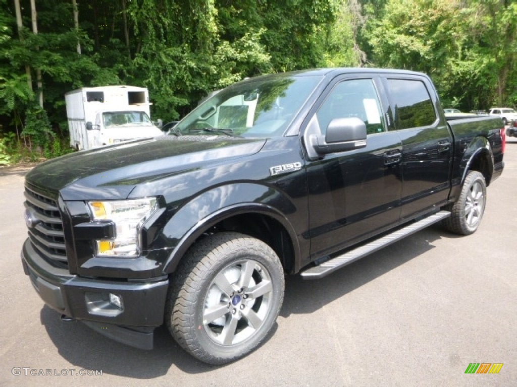 2017 F150 XLT SuperCrew 4x4 - Shadow Black / Black photo #5