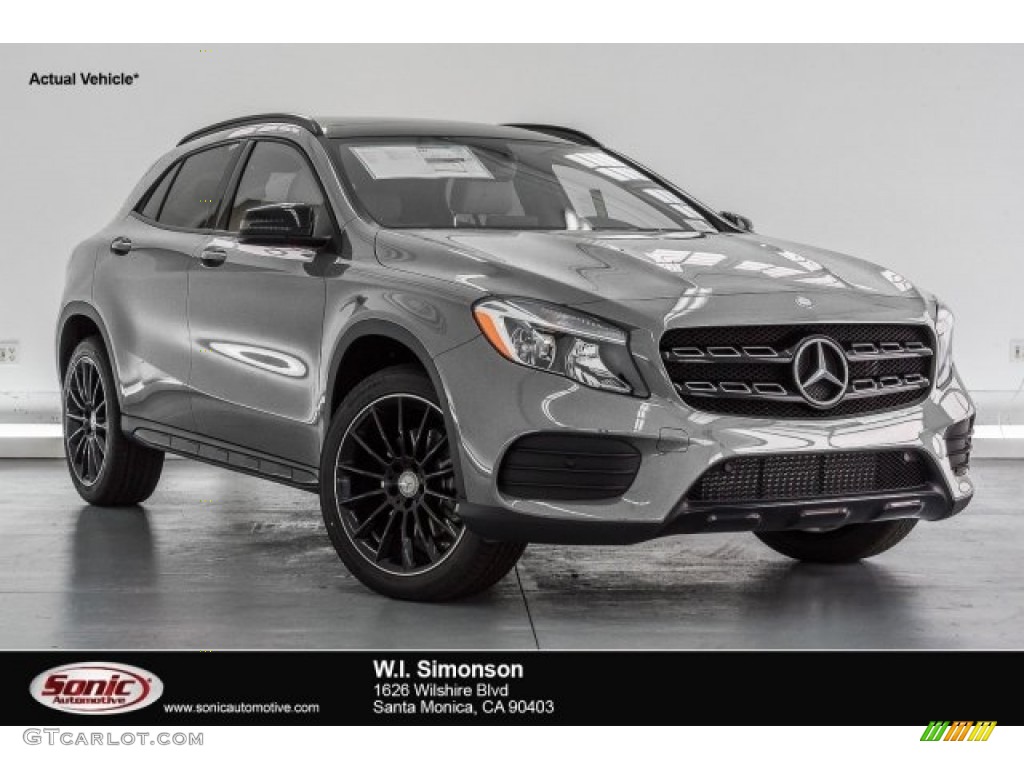 2018 GLA 250 4Matic - Mountain Grey Metallic / Black photo #1